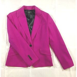 Talbot's‎ Wool Blazer Women's Hot Pink 6P 6 Petite